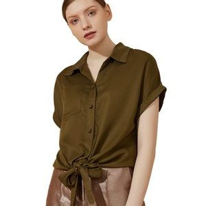 NWT Army Green NWT Cute Top